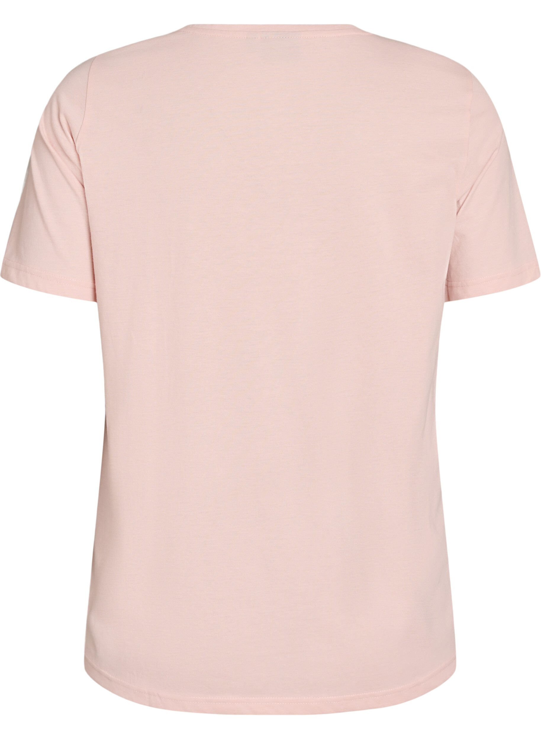 Zizzi FLASH - T-shirt imprim&eacute;, Rose poudr&eacute;e, Packshot image number 1