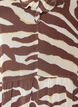 Blouse en mousseline avec imprim&eacute; z&egrave;bre et volants, Marron, Packshot image number 2