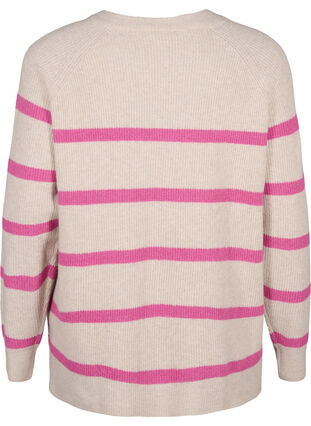 Pull en tricot côtelé à rayures, P.Stone/Rasp.R.Mel., Packshot image number 1