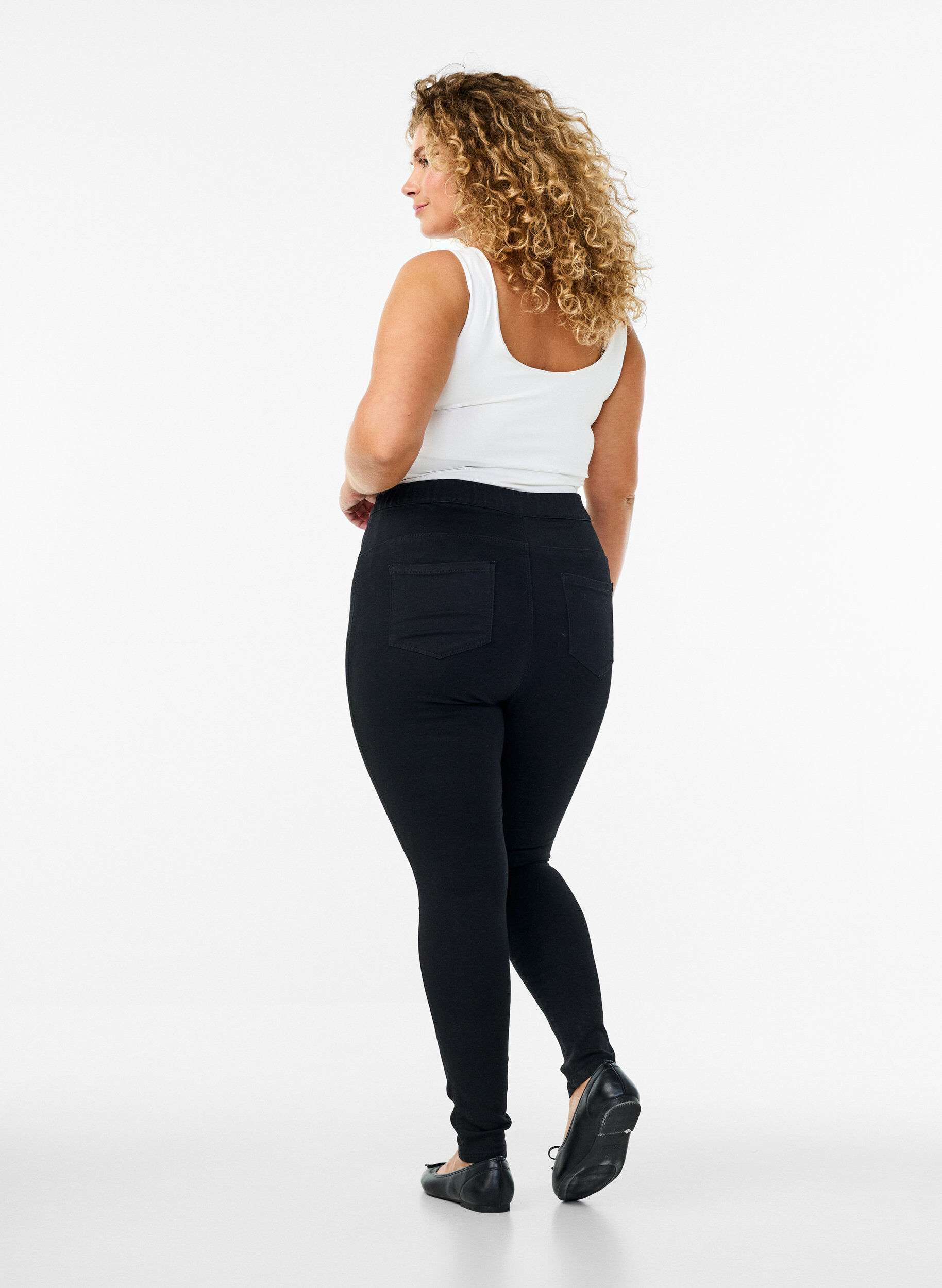 ZizziJeggings &agrave; taille haute., Noir, Model image number 1