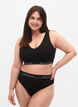 String en coton avec taille normale, Noir, Model image number 0