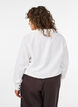Chemise coupe ballon avec poche poitrine, Blanc, Model image number 2