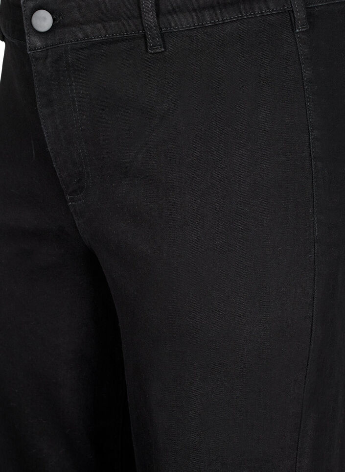 Jean large taille haute, Noir, Packshot image number 2
