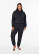 Sweat &agrave; capuche avec imprim&eacute;, Noir, Model image number 1