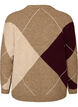 Tricot &agrave; motif arlequin, Camel, Packshot image number 1