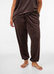 Pantalon ample en velours, Marron, Model image number 0