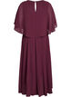 Robe longue de ligne A avec des manches courtes, Bordeaux, Packshot image number 1