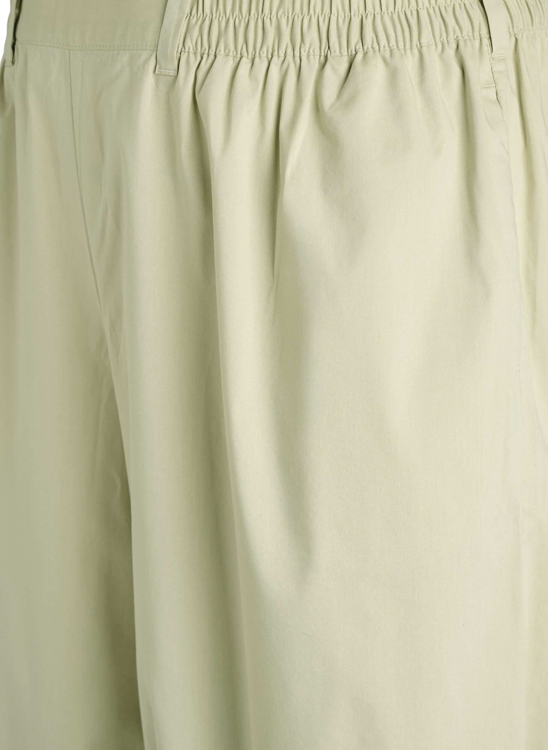 ZizziPantalon ballon taille haute avec ceinture &eacute;lastique, Vert clair, Packshot image number 2