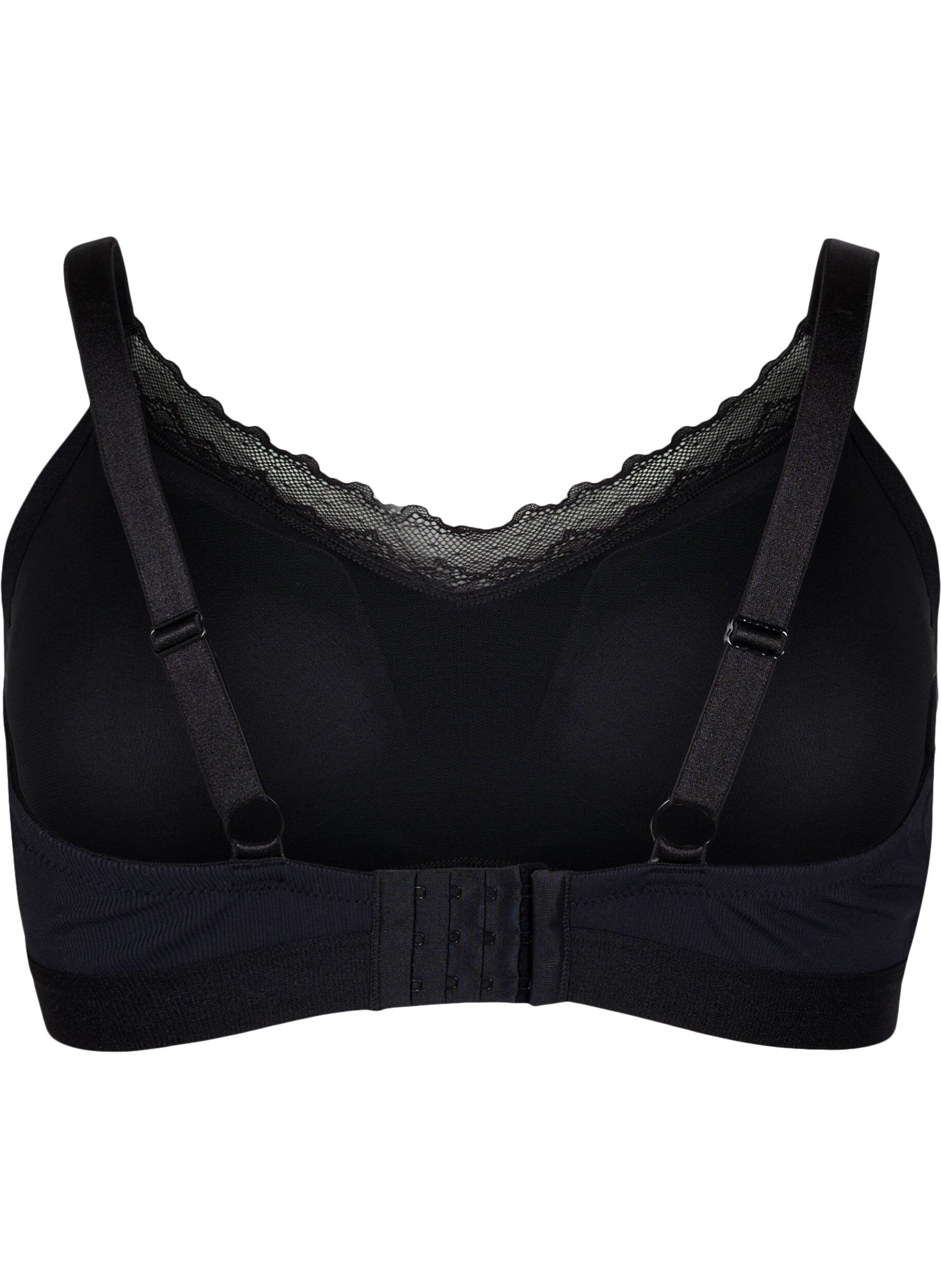Zizzi Soutien-gorge c&ocirc;tel&eacute; avec dentelle, Black, Packshot image number 1