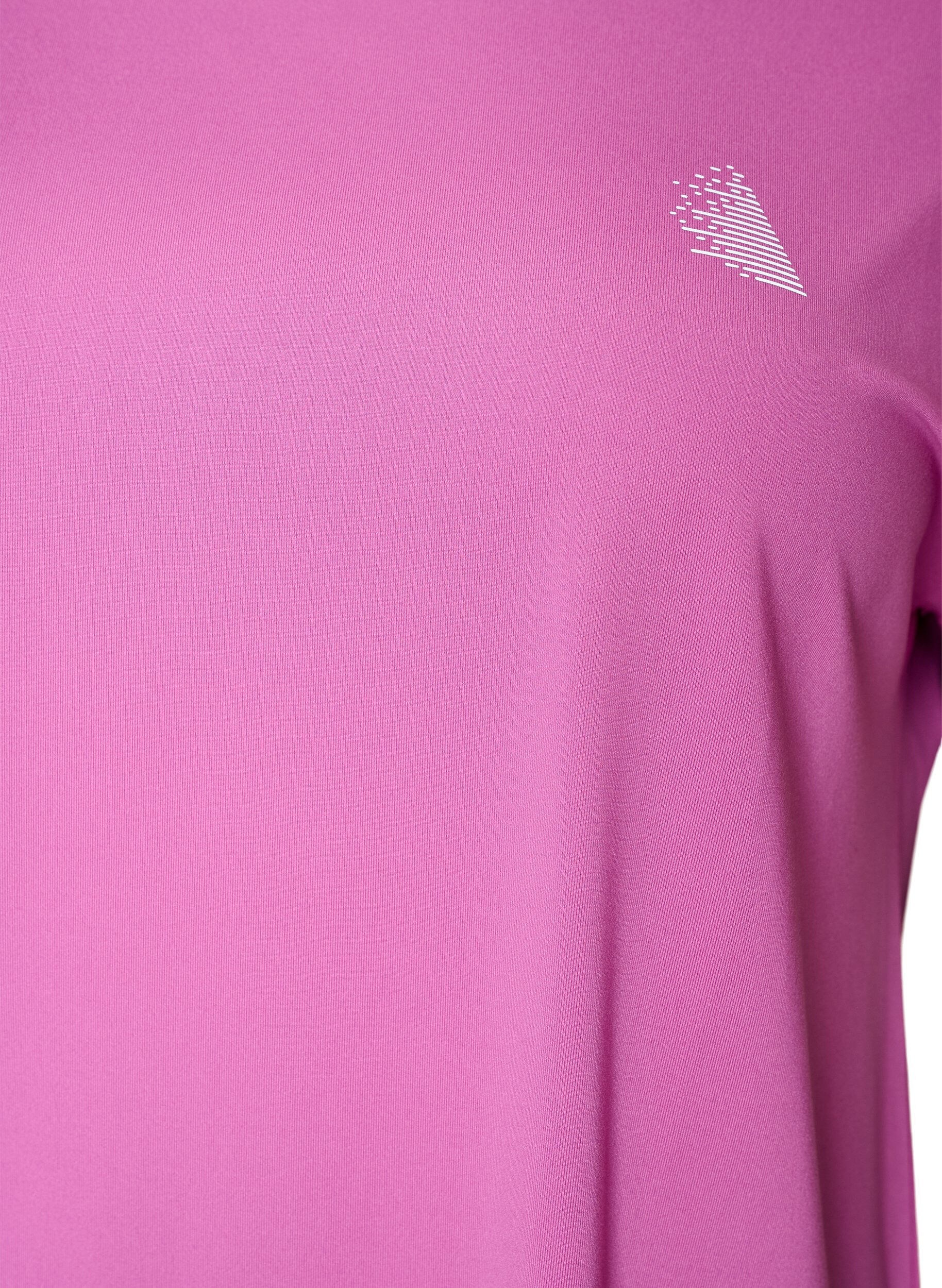 ZizziT-shirt de sport couleur unie, Violet, Packshot image number 2