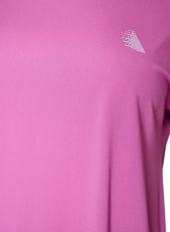 T-shirt de sport couleur unie, Violet, Packshot image number 2
