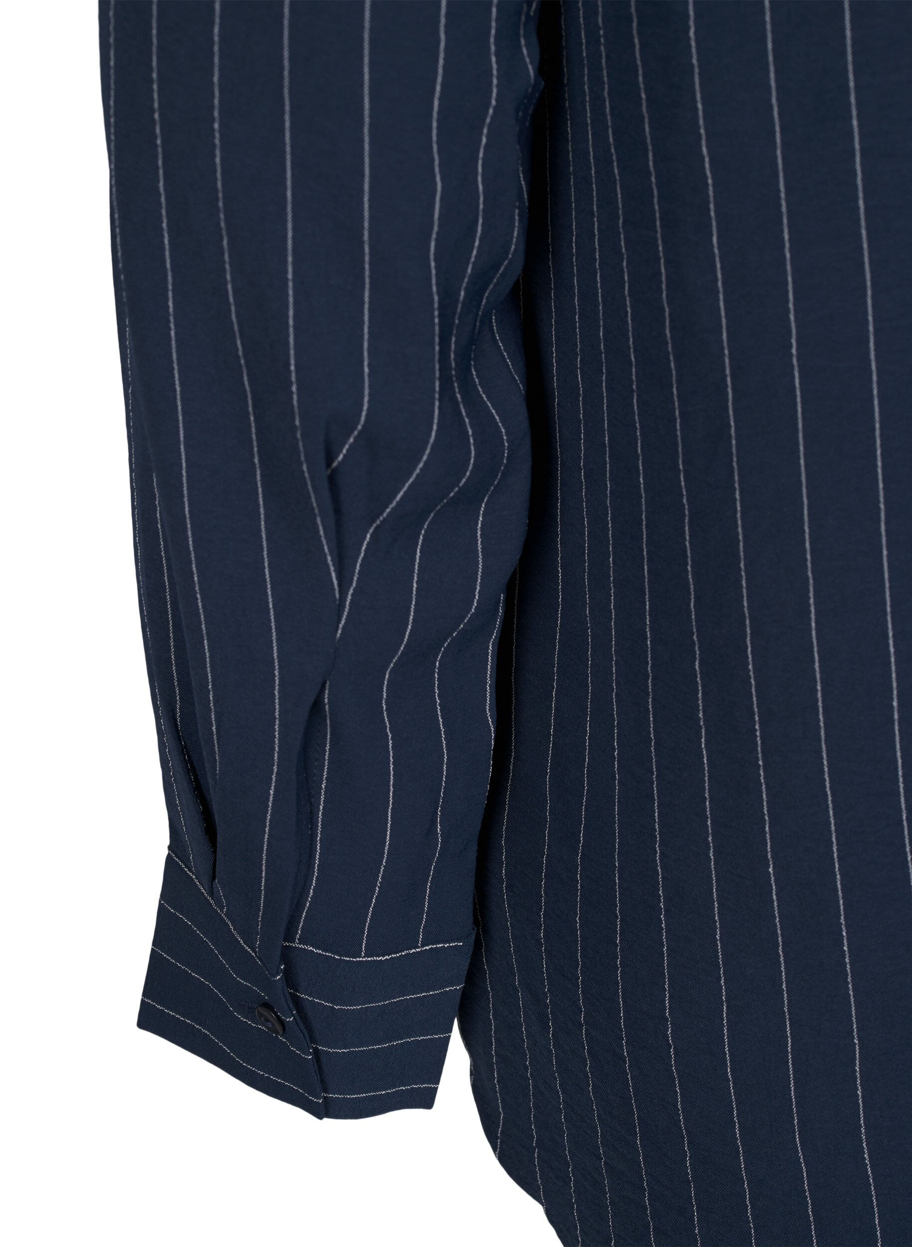 Zizzi FLASH - Chemisier &agrave; fines rayures, Bleu, Packshot image number 3