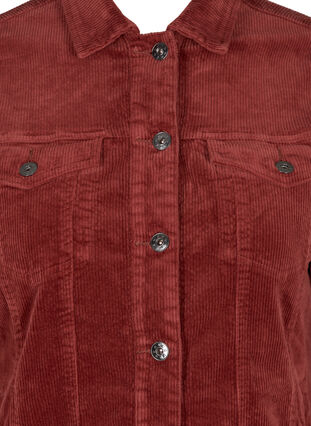Veste chemise en velours avec poches, Burnt Henna, Packshot image number 2