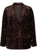 Blazer &agrave; paillettes, Marron, Packshot image number 0