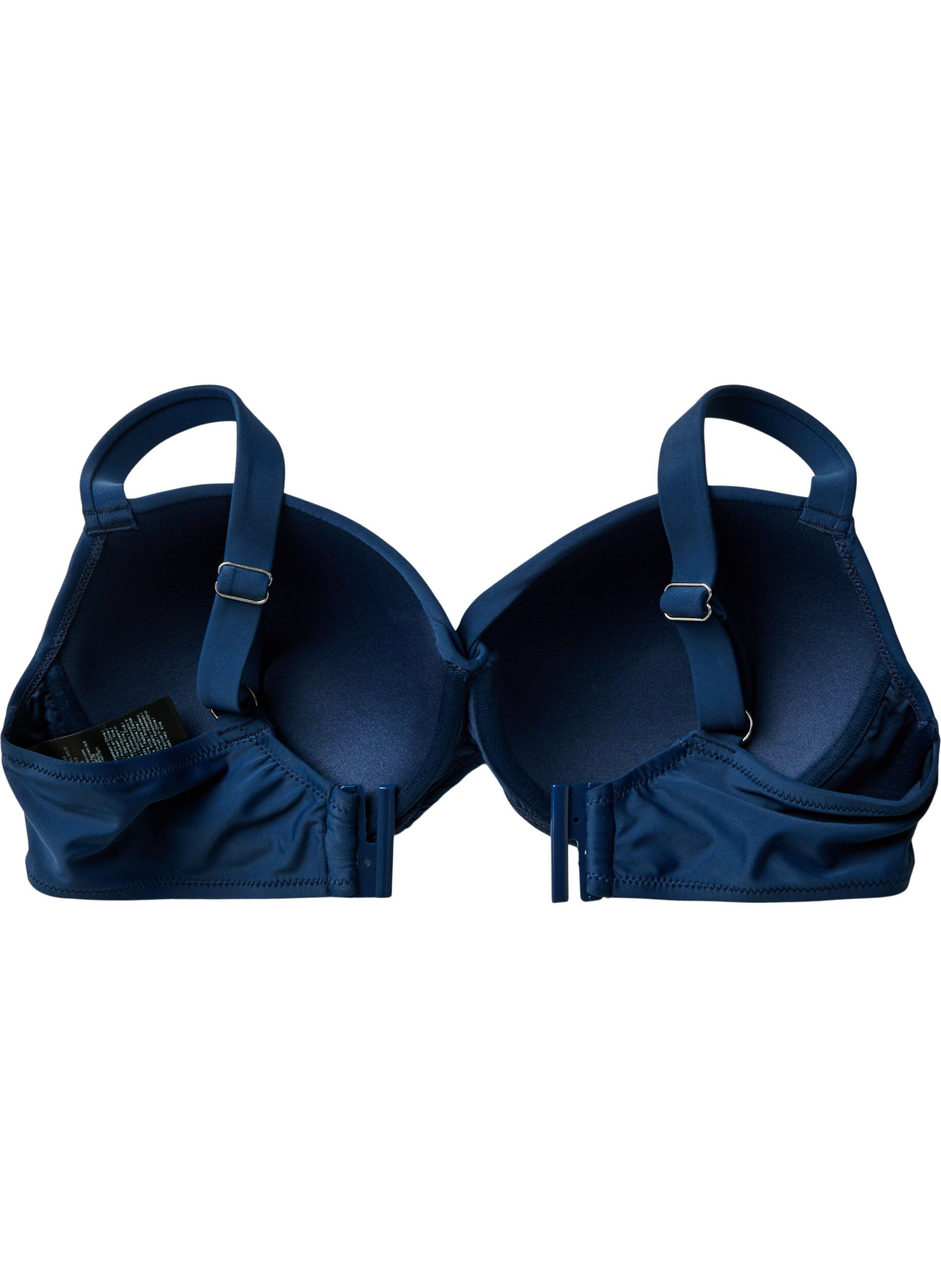 Zizzi Haut de bikini avec armatures et drap&eacute;, Bleu, Packshot image number 4