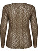 Blouse en maille &agrave; motif et fil paillet&eacute;, Marron, Packshot image number 1