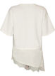 Blouse en jersey avec effet superpos&eacute; et dentelle, Vanille, Packshot image number 1