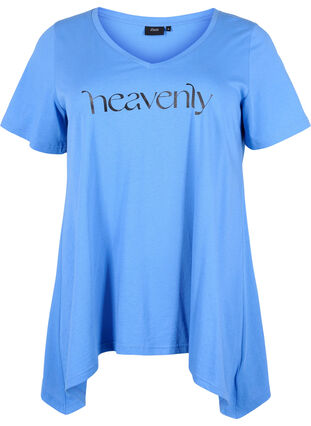 T-shirt en coton à manches courtes, Ultramarine HEAVENLY, Packshot image number 0