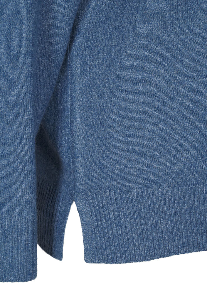  Chemisier en tricot avec col en V, Bering S. White Mel., Packshot image number 3