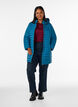 Veste l&eacute;g&egrave;re avec des poches et une capuche d&eacute;tachable, Bleu p&eacute;trole, Model image number 1