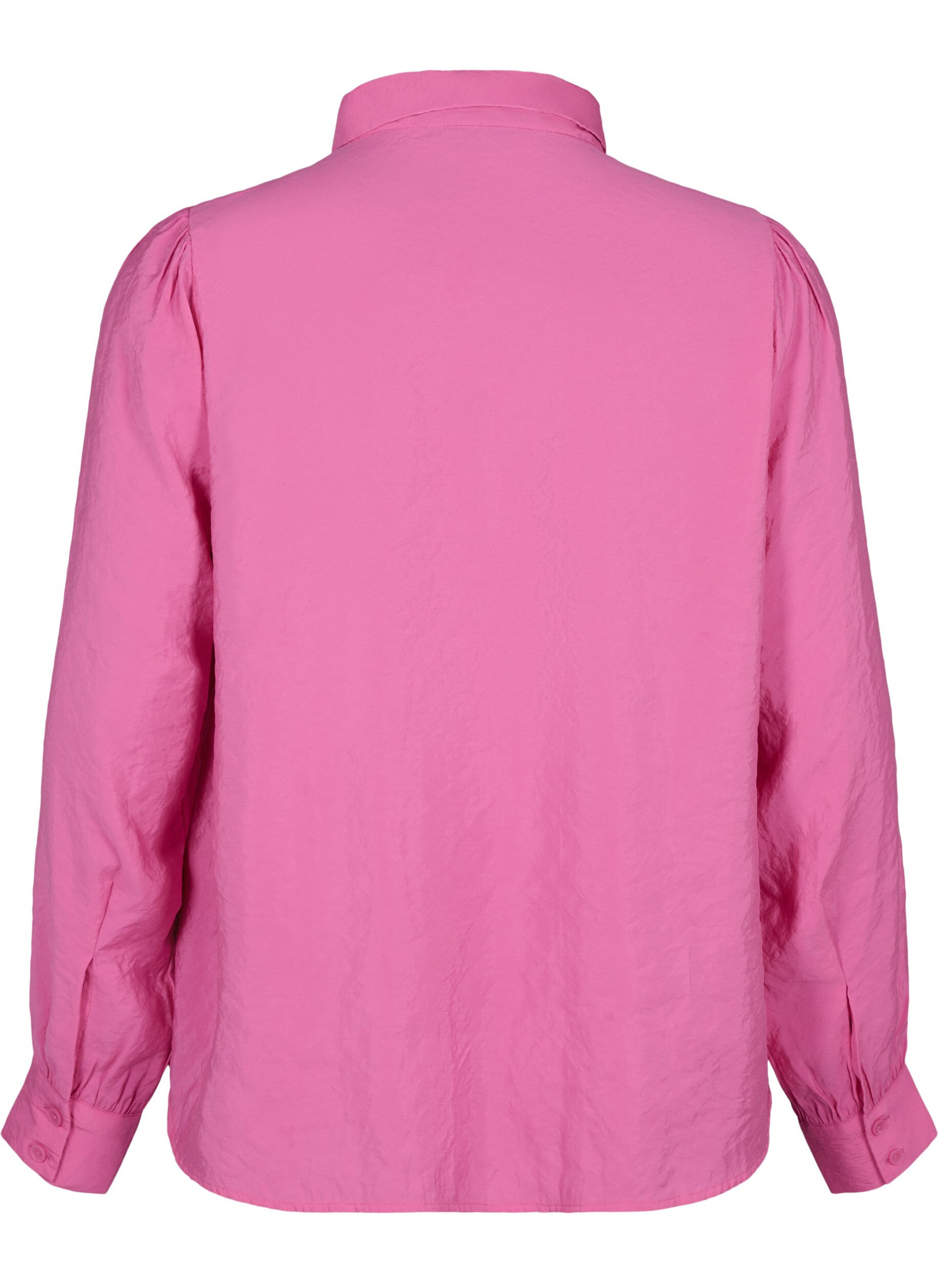 Zizzi Chemise &agrave; manches longues en Modal TENCEL&trade;, Phlox Pink, Packshot image number 1