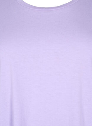 T-shirt à manches courtes en mélange de coton, Lavender, Packshot image number 2
