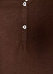 T-shirt dot&eacute; de boutons, Marron, Packshot image number 2
