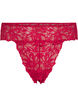 String en dentelle à taille régulière, Rouge, Packshot image number 0