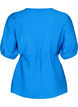 Blouse cache-cœur en viscose avec manches mi-longues, Olympian Blue, Packshot image number 1