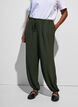 Pantalon balloon taille haute, Vert, Model image number 2