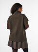 Gilet en maille &agrave; col roul&eacute;, Marron, Model image number 2