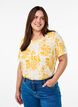 T-shirt avec imprimé floral, Jaune, Model image number 0