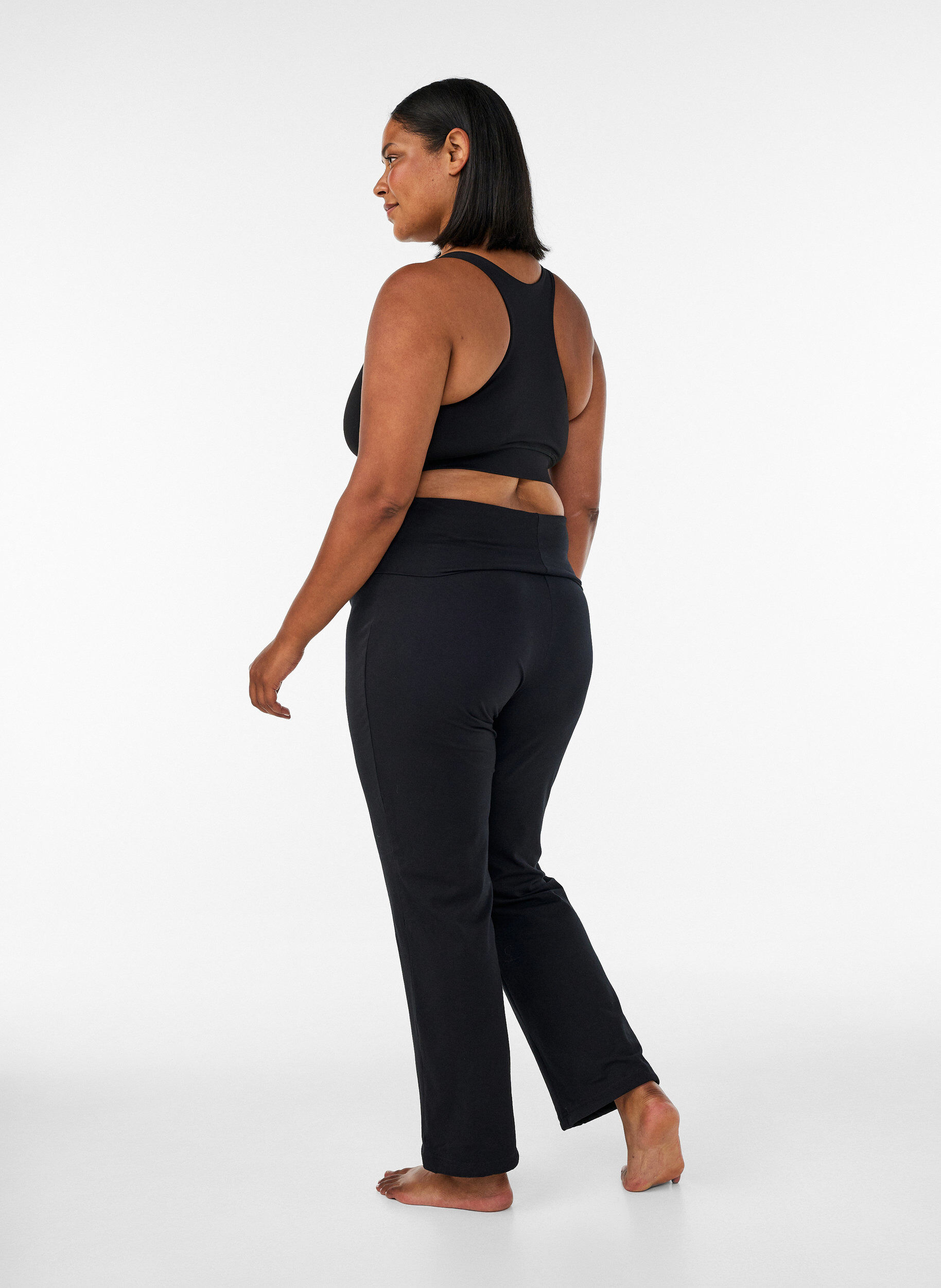 ZizziPantalon de sport en coton, Noir, Model image number 2