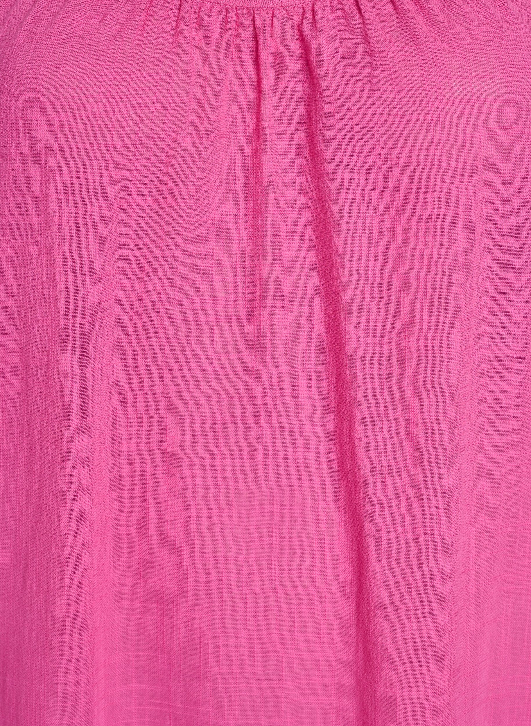 Zizzi FLASH - Robe &agrave; bretelles mi-longue en coton, Rose, Packshot image number 2