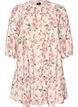Tunique coupe &eacute;vas&eacute;e en viscose avec manches 3/4, Vanille, Packshot image number 0