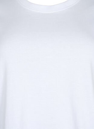 T-shirt en coton basique, Bright White, Packshot image number 2