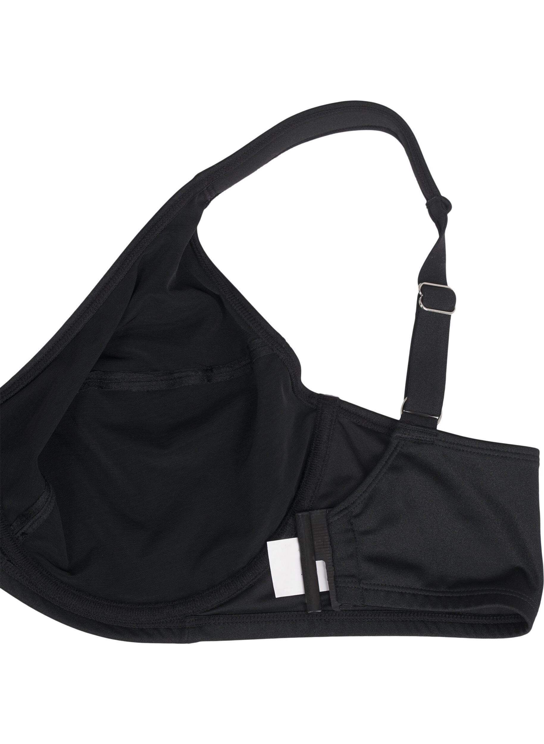 Zizzi Haut de bikini couvrant avec armatures, Noir, Packshot image number 3