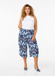 Pantalon culotte en viscose avec imprimé, Blue Ethnic AOP, Model image number 0