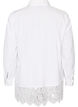 Chemise ample avec une large bordure en dentelle, Blanc, Packshot image number 1