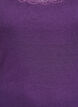 Haut avec bordure en dentelle, Violet, Packshot image number 2