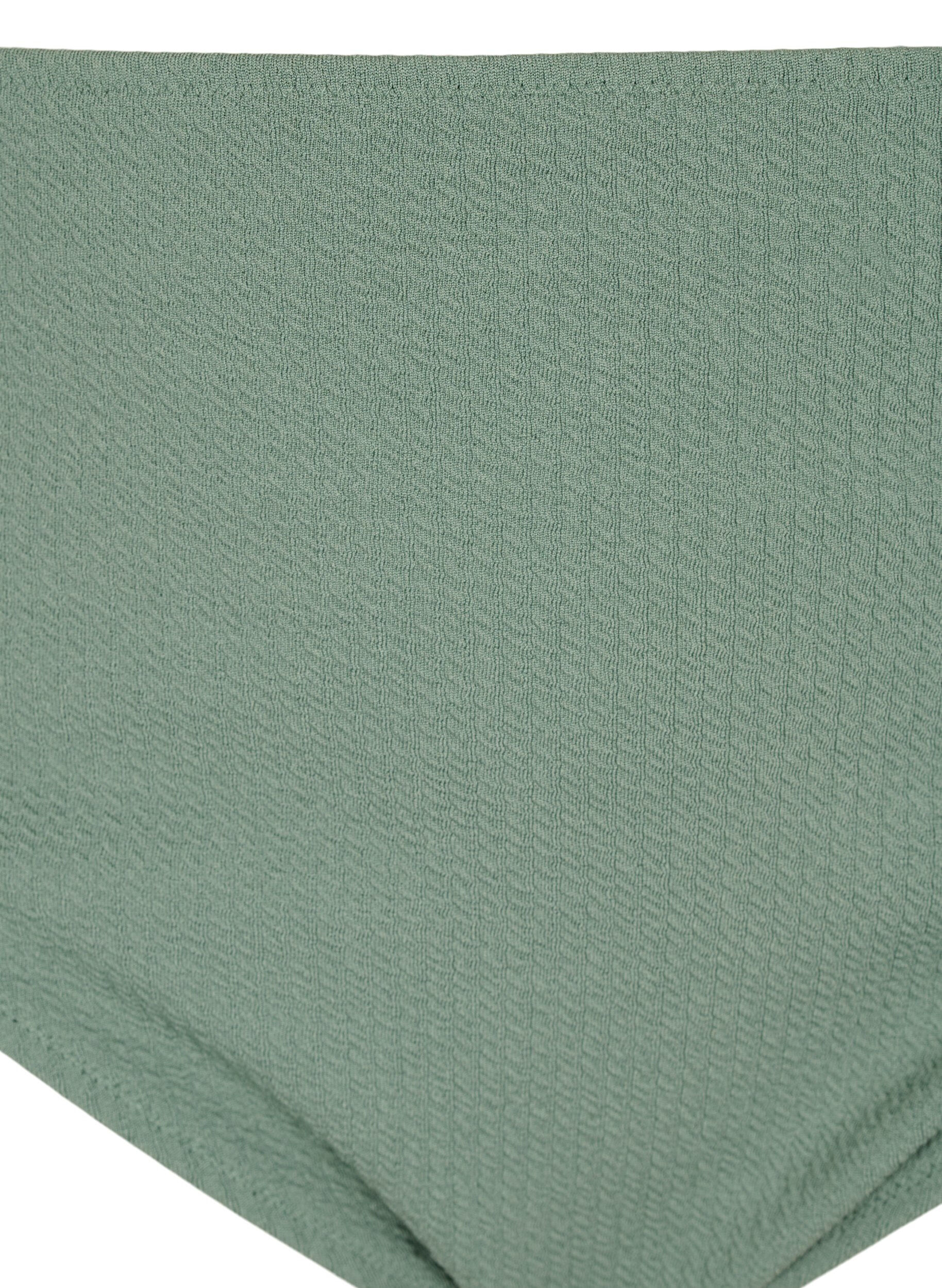 Zizzi Bas de bikini avec structure en cr&ecirc;pe, Vert clair, Packshot image number 2