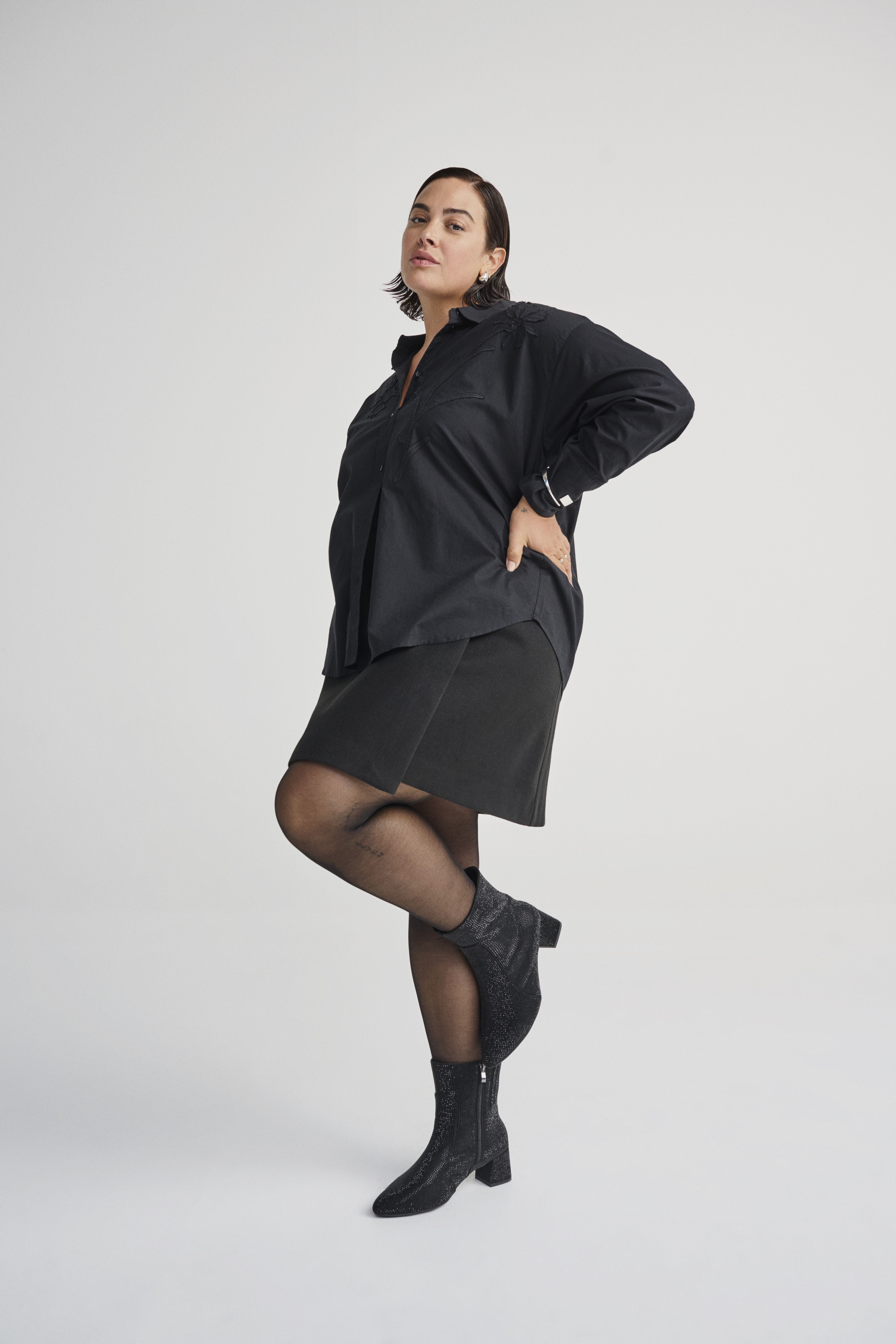 Zizzi Botte avec strass, , Model