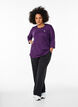 Haut de sport &agrave; manches 3/4, Violet, Model image number 1