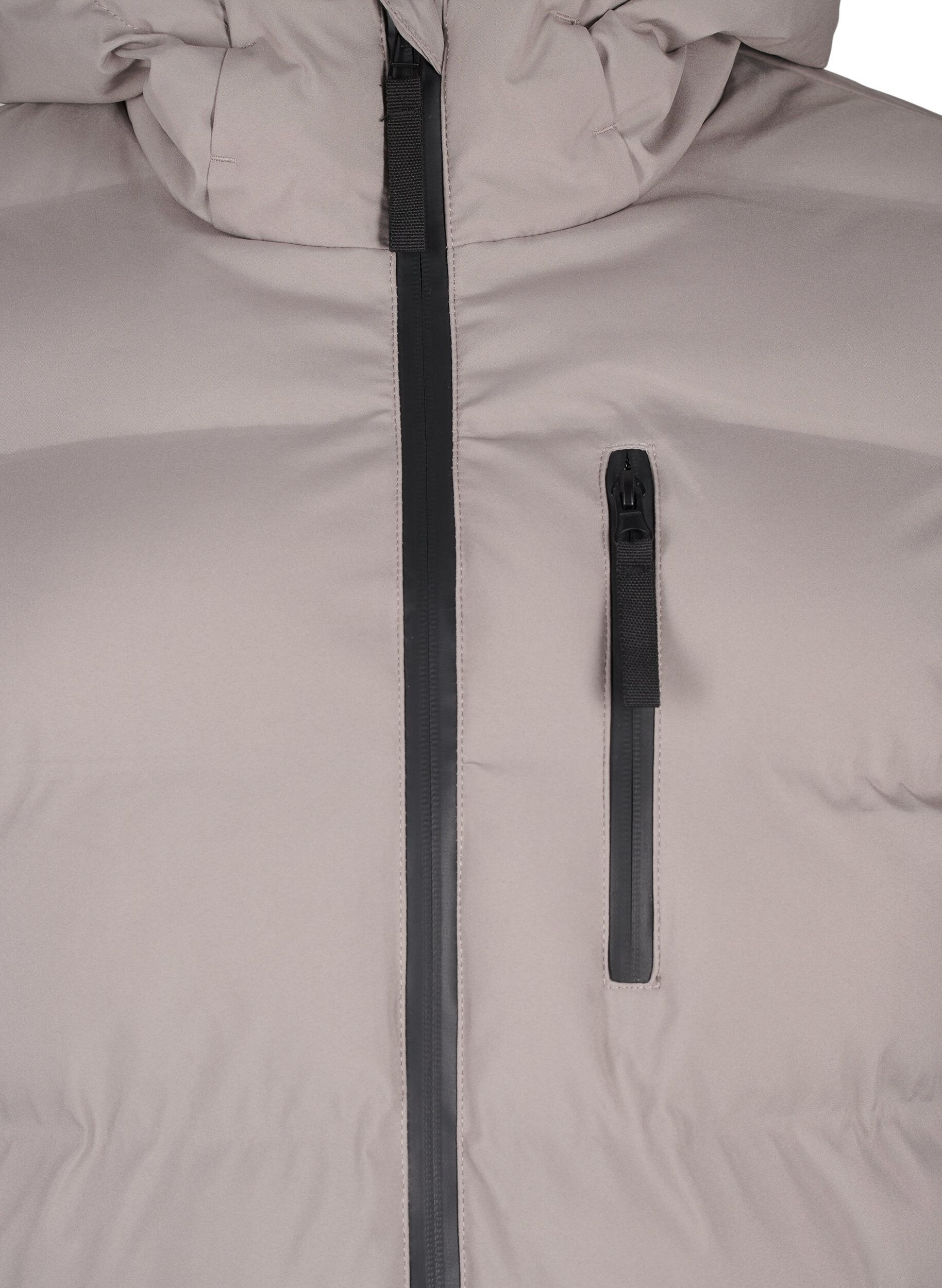 Zizzi Doudoune avec capuche et poches, Beige, Packshot image number 2