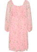 Robe de soir&eacute;e en mousseline &agrave; manches longues, Rose, Packshot image number 1