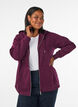 Sweat &agrave; capuche zipp&eacute; avec poches, Violet, Model image number 0