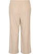 Pantalon en velours c&ocirc;tel&eacute; &agrave; coupe ample et taille haute, Beige, Packshot image number 1