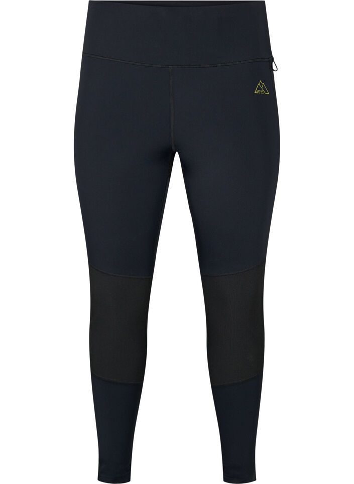 Legging de sport extensible et durable avec des poches, Black, Packshot image number 0