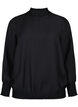 Blouse en viscose avec smock, Black, Packshot image number 0