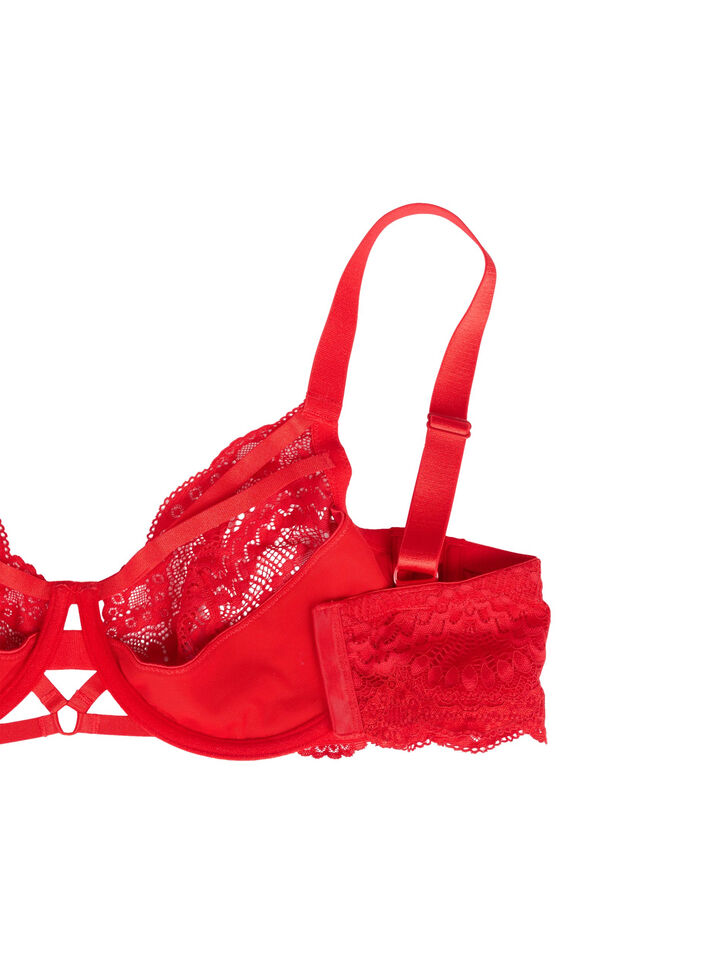 Soutien-gorge en dentelle avec cordons et armature, Salsa, Packshot image number 3